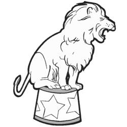 Раскраска: лев (Животные) #10320 - Бесплатные раскраски для печати