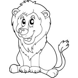 Раскраска: лев (Животные) #10335 - Раскраски для печати