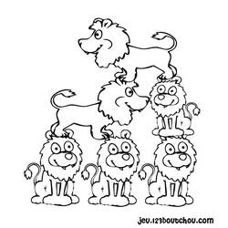 Раскраска: лев (Животные) #10336 - Бесплатные раскраски для печати