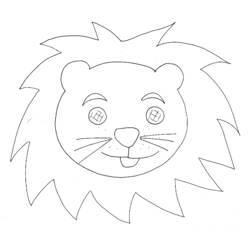 Раскраска: лев (Животные) #10347 - Бесплатные раскраски для печати