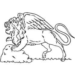 Раскраска: лев (Животные) #10366 - Бесплатные раскраски для печати
