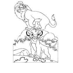 Раскраска: лев (Животные) #10433 - Бесплатные раскраски для печати