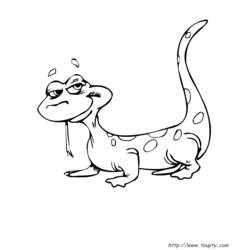 Раскраска: ящериц (Животные) #22317 - Раскраски для печати