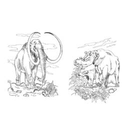 Раскраска: мамонт (Животные) #19282 - Раскраски для печати