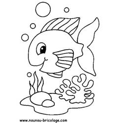 Раскраски: Морские животные - Раскраски для печати
