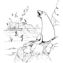 Раскраска: Морские животные (Животные) #22278 - Бесплатные раскраски для печати