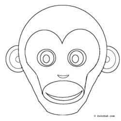 Раскраска: обезьяна (Животные) #14215 - Бесплатные раскраски для печати