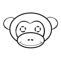 Раскраска: обезьяна (Животные) #14231 - Бесплатные раскраски для печати