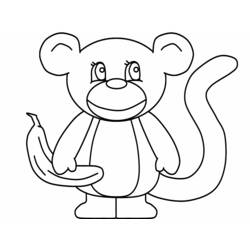 Раскраска: обезьяна (Животные) #14336 - Раскраски для печати