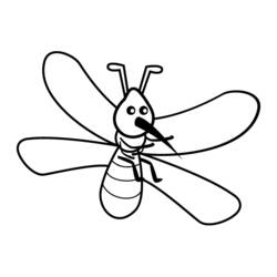 Раскраска: комар (Животные) #11328 - Раскраски для печати