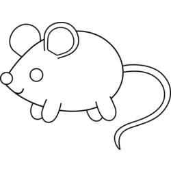 Раскраска: мышь (Животные) #14002 - Раскраски для печати