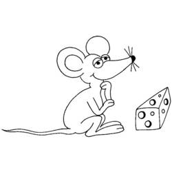 Раскраска: мышь (Животные) #14025 - Раскраски для печати