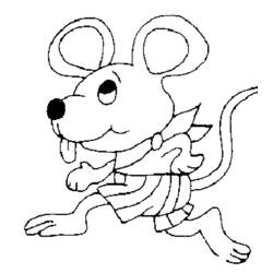 Раскраска: мышь (Животные) #14026 - Раскраски для печати