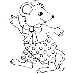 Раскраска: мышь (Животные) #14044 - Раскраски для печати