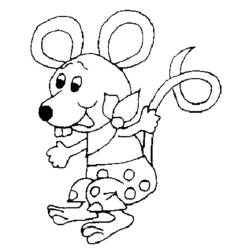 Раскраска: мышь (Животные) #14053 - Раскраски для печати