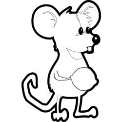 Раскраска: мышь (Животные) #14079 - Раскраски для печати