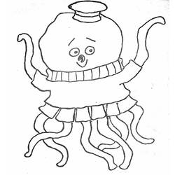 Раскраска: осьминог (Животные) #18962 - Бесплатные раскраски для печати