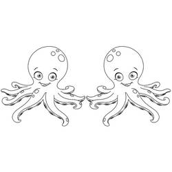 Раскраска: осьминог (Животные) #19049 - Раскраски для печати