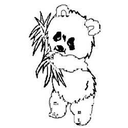 Раскраска: панда (Животные) #12451 - Раскраски для печати