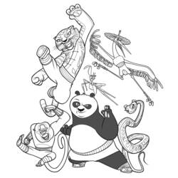 Раскраска: панда (Животные) #12456 - Бесплатные раскраски для печати