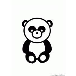 Раскраска: панда (Животные) #12458 - Раскраски для печати