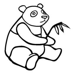 Раскраска: панда (Животные) #12467 - Бесплатные раскраски для печати