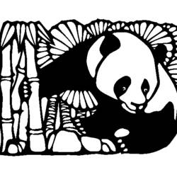 Раскраска: панда (Животные) #12497 - Бесплатные раскраски для печати