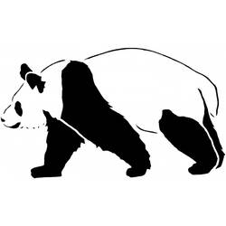 Раскраска: панда (Животные) #12500 - Бесплатные раскраски для печати