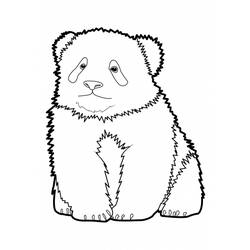 Раскраска: панда (Животные) #12518 - Раскраски для печати