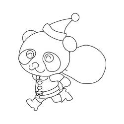 Раскраска: панда (Животные) #12524 - Бесплатные раскраски для печати