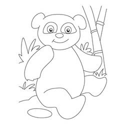 Раскраска: панда (Животные) #12536 - Бесплатные раскраски для печати