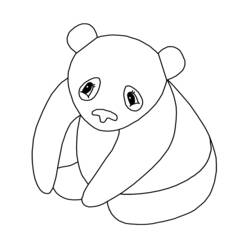 Раскраска: панда (Животные) #12537 - Бесплатные раскраски для печати