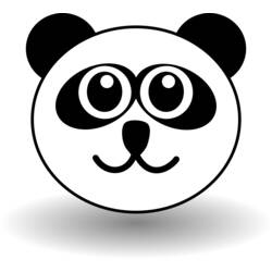 Раскраска: панда (Животные) #12541 - Раскраски для печати