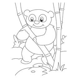 Раскраска: панда (Животные) #12550 - Бесплатные раскраски для печати