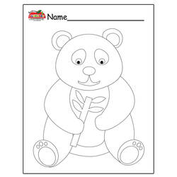 Раскраска: панда (Животные) #12580 - Раскраски для печати