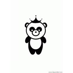 Раскраска: панда (Животные) #12581 - Раскраски для печати