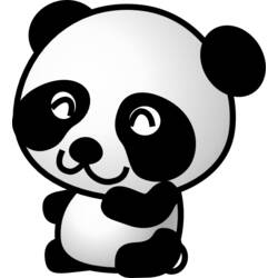 Раскраска: панда (Животные) #12585 - Раскраски для печати