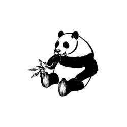 Раскраска: панда (Животные) #12586 - Бесплатные раскраски для печати