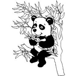 Раскраска: панда (Животные) #12610 - Бесплатные раскраски для печати