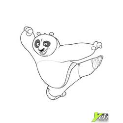 Раскраска: панда (Животные) #12613 - Бесплатные раскраски для печати