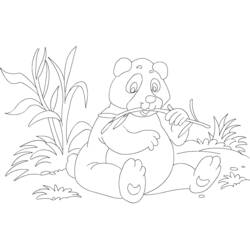 Раскраска: панда (Животные) #12636 - Бесплатные раскраски для печати