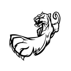 Раскраска: пантера (Животные) #15569 - Раскраски для печати