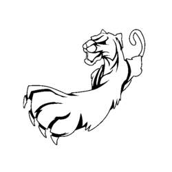 Раскраска: пантера (Животные) #15658 - Раскраски для печати