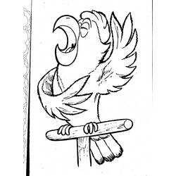 Раскраска: попугай (Животные) #16131 - Раскраски для печати