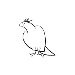 Раскраска: попугай (Животные) #16133 - Бесплатные раскраски для печати