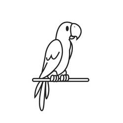 Раскраска: попугай (Животные) #16148 - Раскраски для печати
