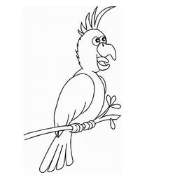 Раскраска: попугай (Животные) #16207 - Бесплатные раскраски для печати