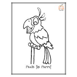 Раскраска: попугай (Животные) #16244 - Раскраски для печати