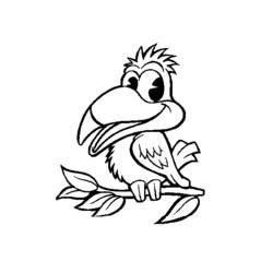 Раскраска: попугай (Животные) #16260 - Бесплатные раскраски для печати