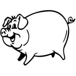 Раскраска: свинья (Животные) #3584 - Раскраски для печати